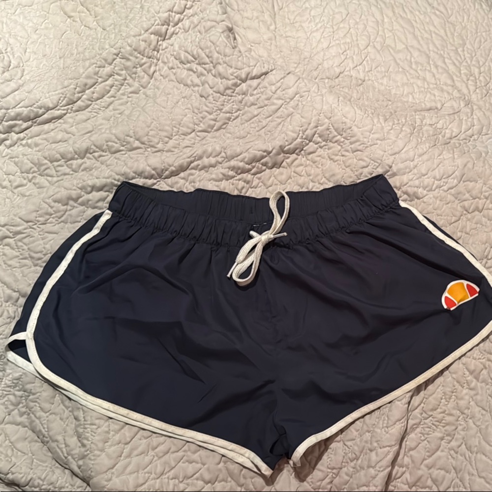 Ellesse Dark Blue Shorts with White Accents